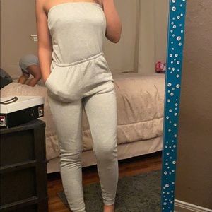 Super cute grey jumpsuit